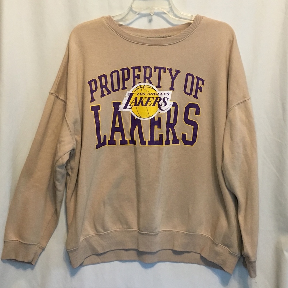 NBA Lakers Ultra Game Oversized Crewneck Size Large